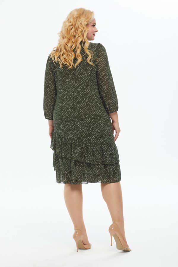 Зеленое платье в горох Alani Collection 1736 купить в интернет-магазине