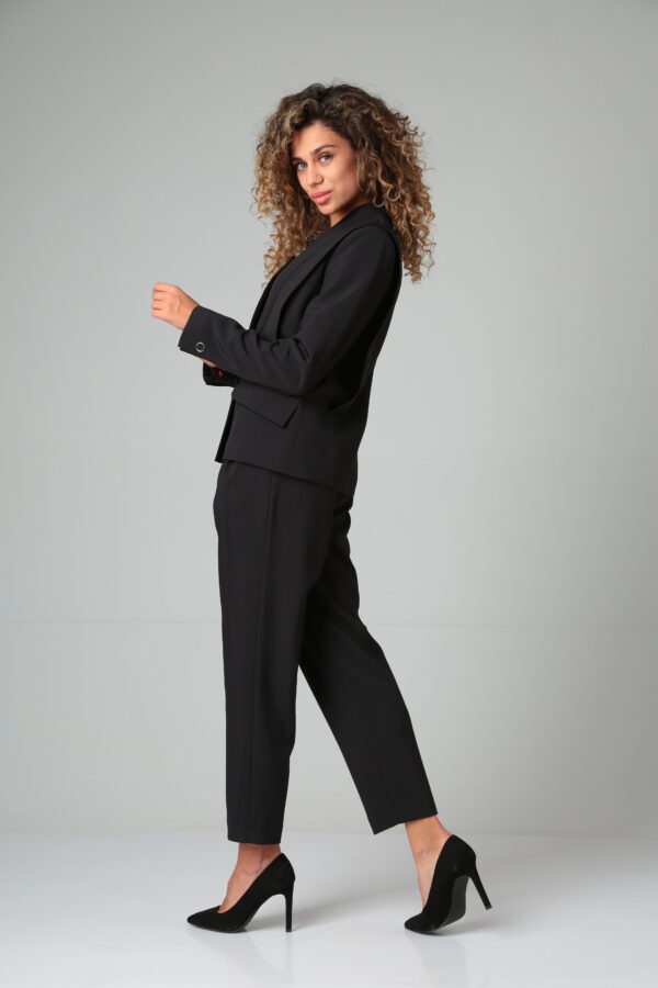 Купить черный брючный костюм женский Vilena Fashion 822