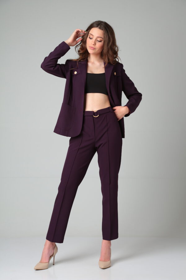 Купить брючный костюм женский Vilena Fashion 824 фиолет