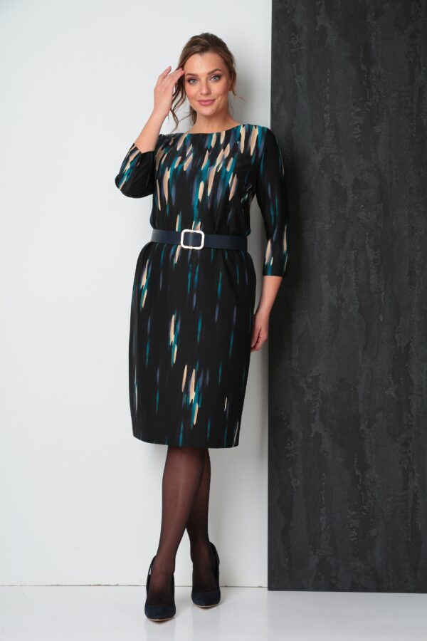 Купить красивое трикотажное платье Vilena Fashion 818