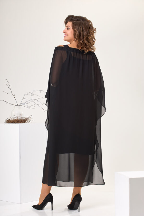 Купить красивое черное платье Romanovich style 1-2433