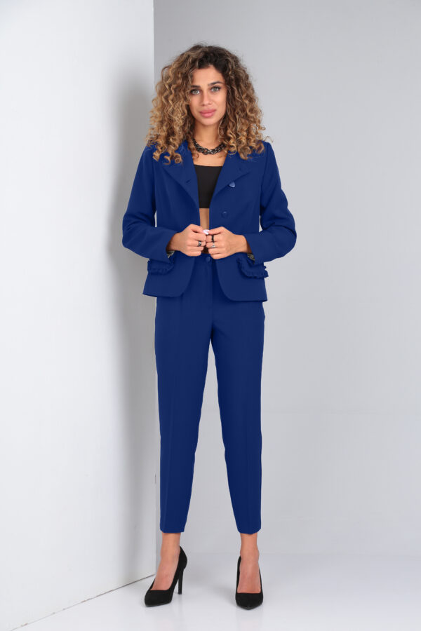 Купить костюм женский ярко-синий Vilena Fashion 845