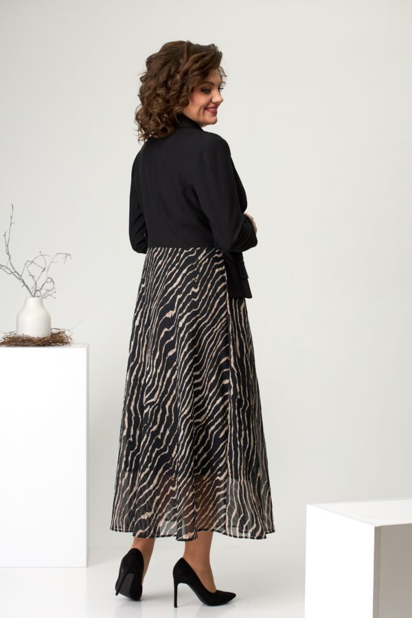 Купить длинное платье пиджак Romanovich style 1-2468 зебра