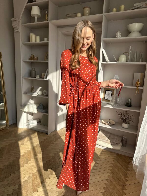 Купить платье женское длинное красное Pur Pur 11-175