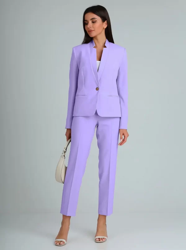 Купить деловой костюм женский Vilena Fashion 843 сирень