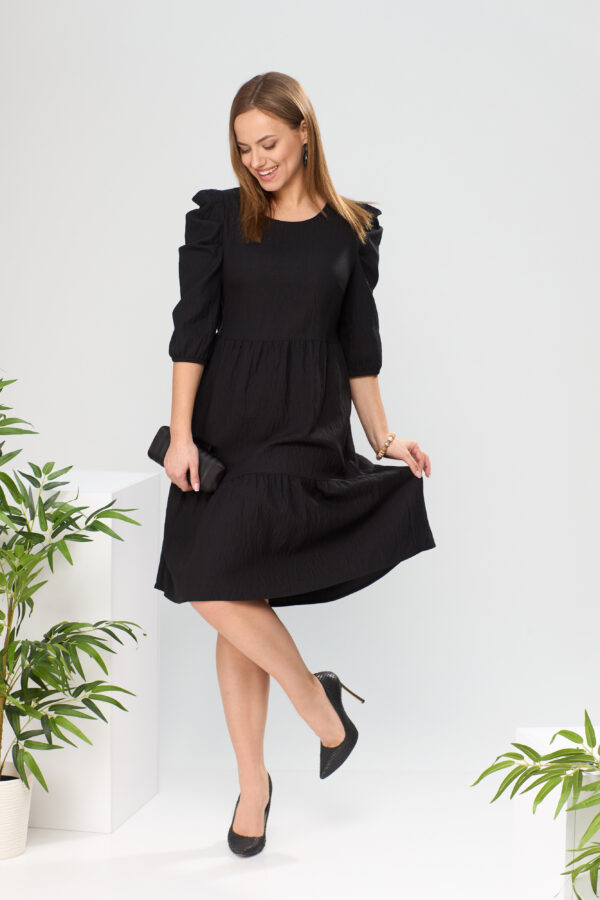 Купить платье из льна Romanovich style 1-2497 черное