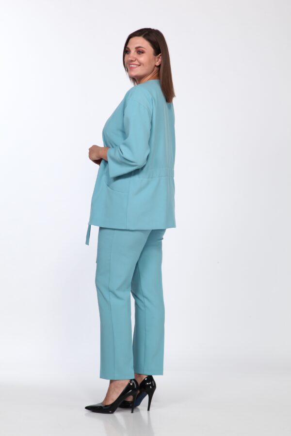 Купить костюм женский брючный Vilena Fashion 847 голубой