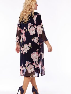 Платье Vilena Fashion 901 синий, розовый
