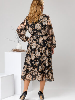 Платье Romanovich style 1-2597 чёрный/коричневый