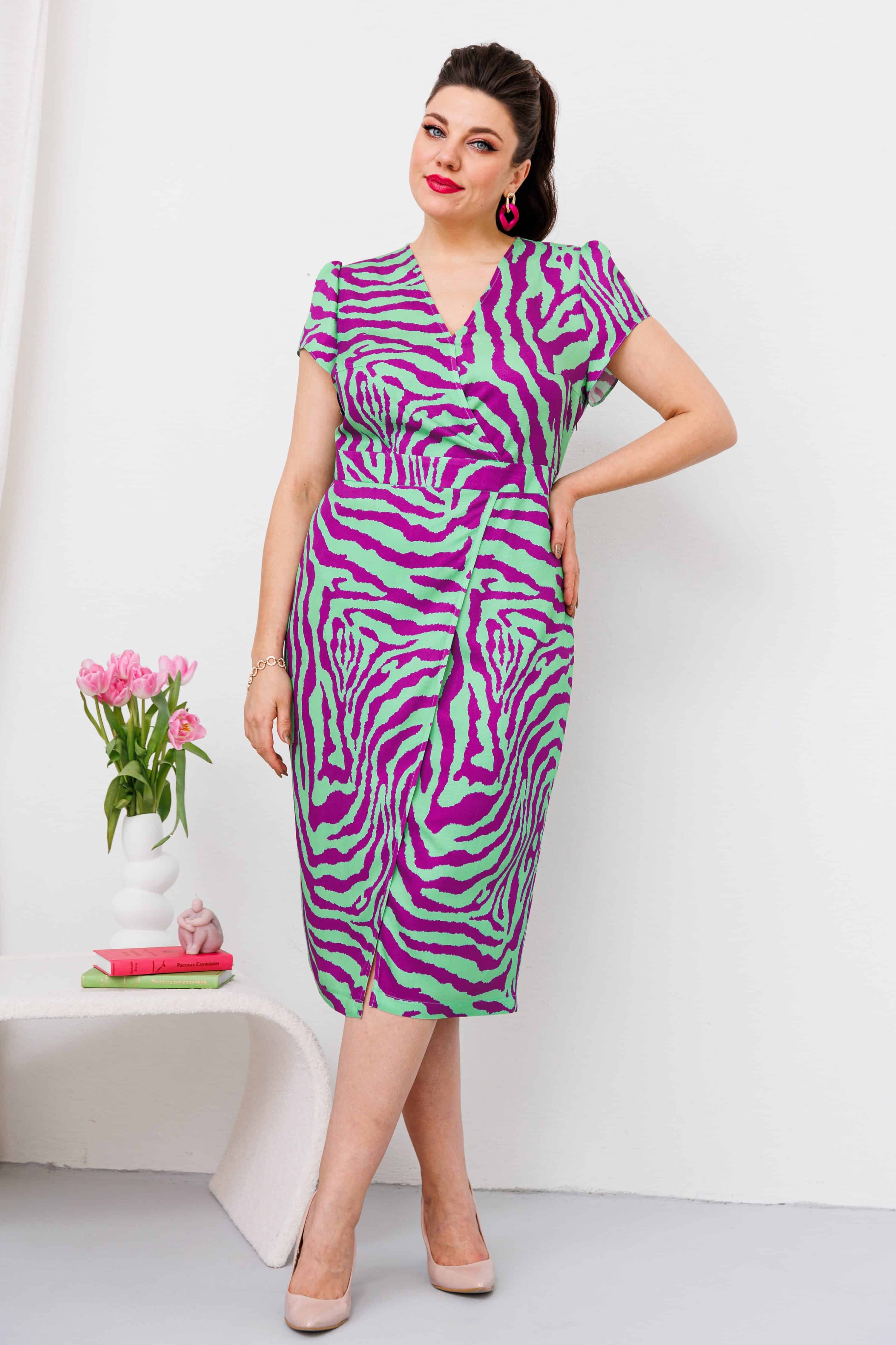 Купить платье Romanovich style 1-2532 салат/фиолет