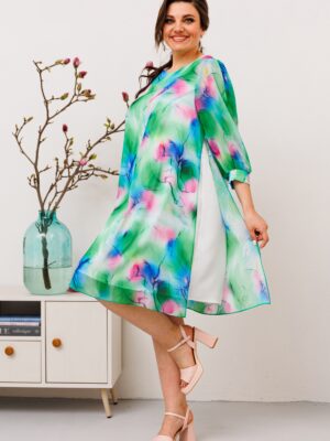 Платье Romanovich style 1-2628 салат/розовый