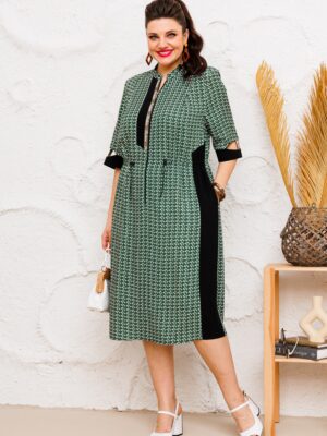 Платье Romanovich style 1-2637 зелёный