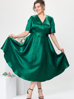 Платье Romanovich style 1-2649 изумрудный