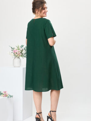 Платье Romanovich style 1-2657 тёмно-зелёный